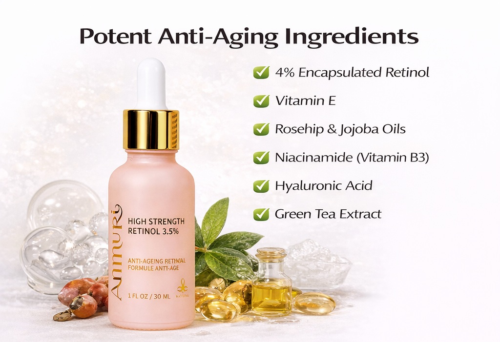 High Strength Retinol 3.5% Serum for Anti-Ageing & Skin Firming | Ammuri